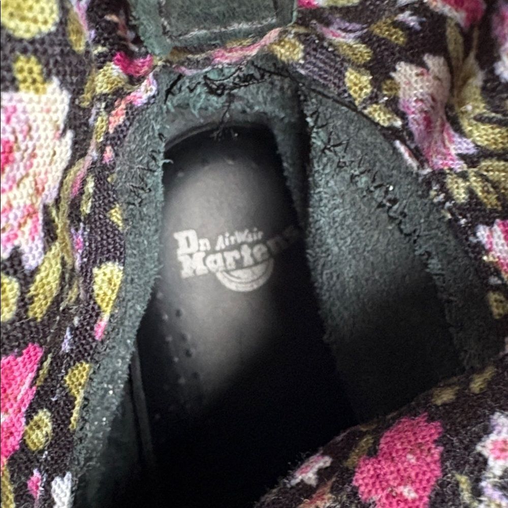 Dr Martens Triump 1914 floral combat boots - Picture 7 of 8